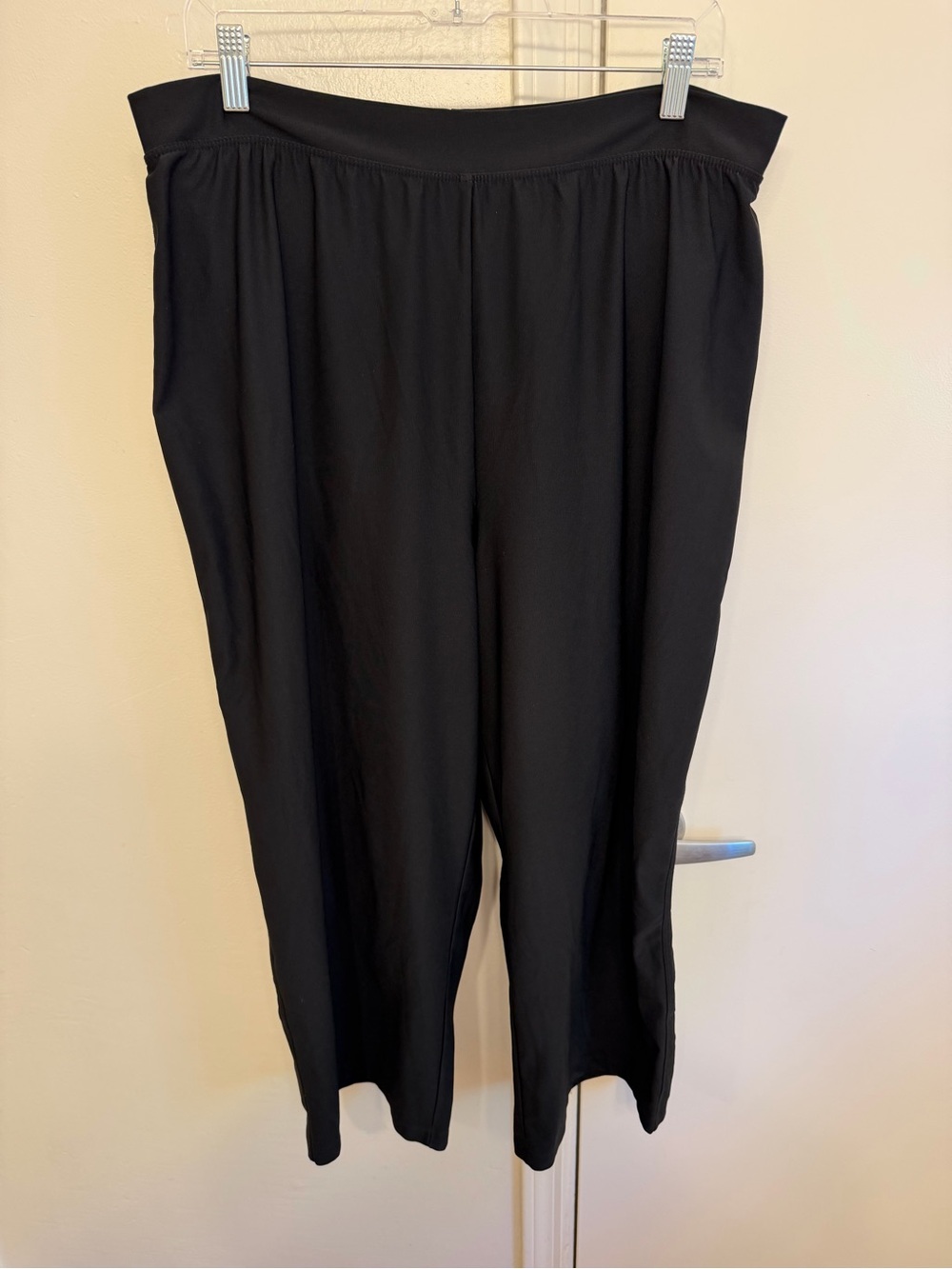 SPANX Black Wide-Leg Pull-On Stretch Size Extra Large